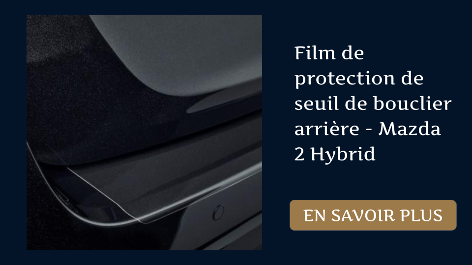 accessoires-mazda_film de protection de seuil de bouclier arrière - mazda  hybrid
